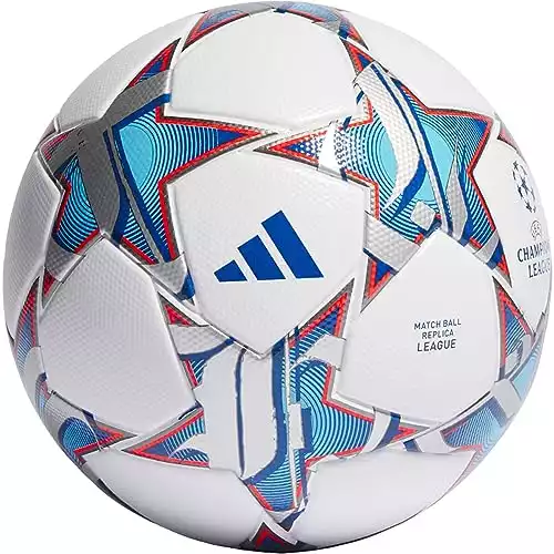 adidas UCL League Soccer Ball White/Silver Metallic/Bright Cyan/Shock Purple 4
